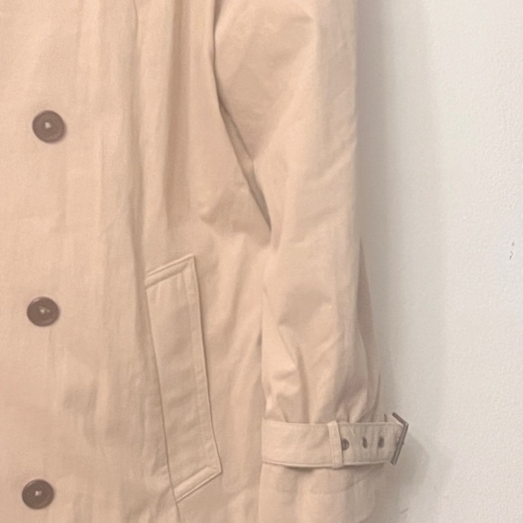 Tasso Elba Tan Double-Breasted Trench Coat - Picture 7 of 16